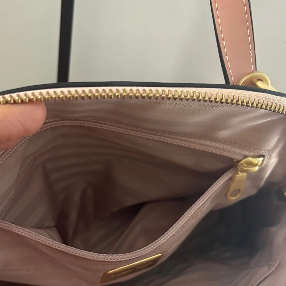 Samantha Thavasa Blush Satchel with Gold Lock